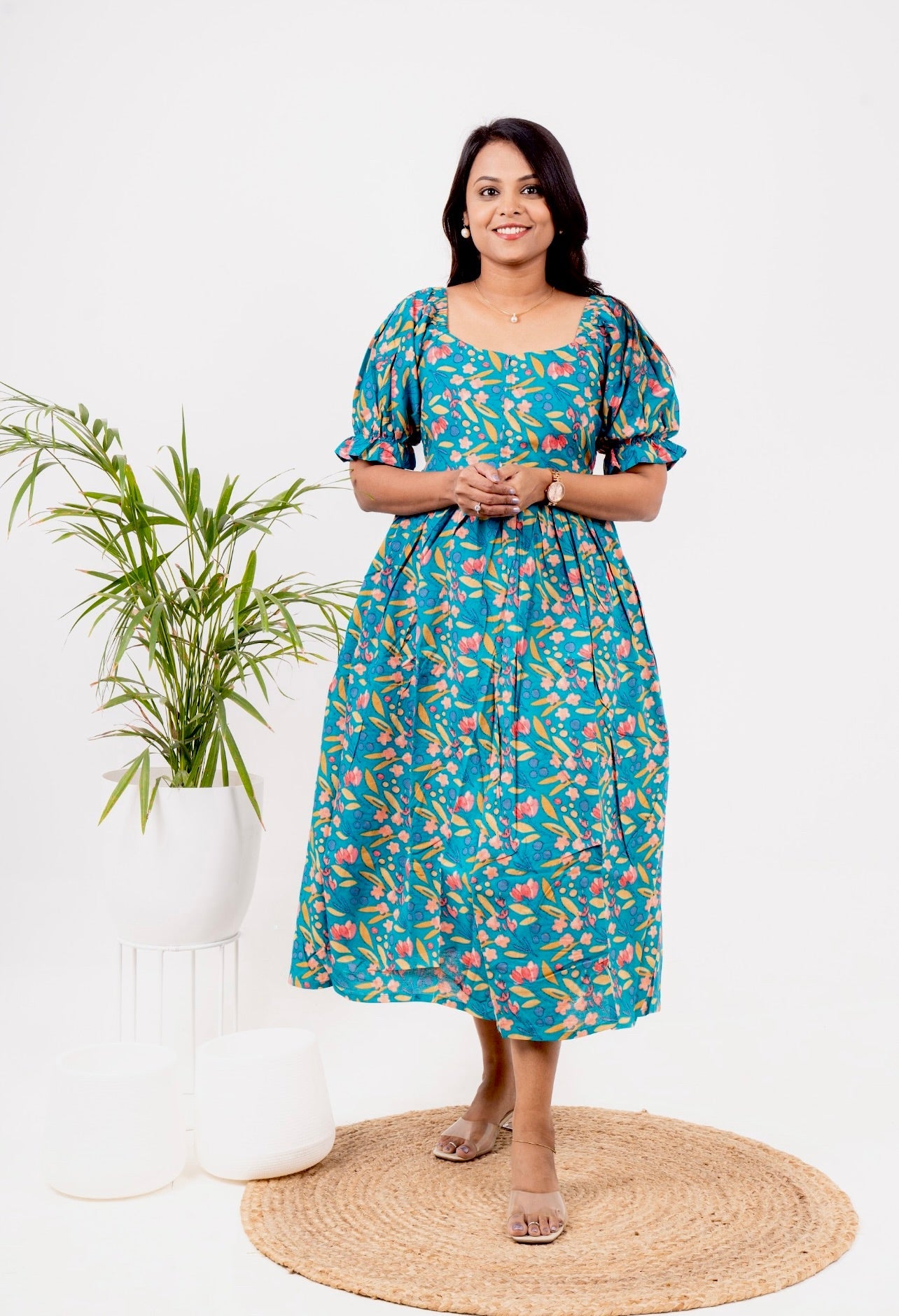 Divya  casual  Dress With Lining
