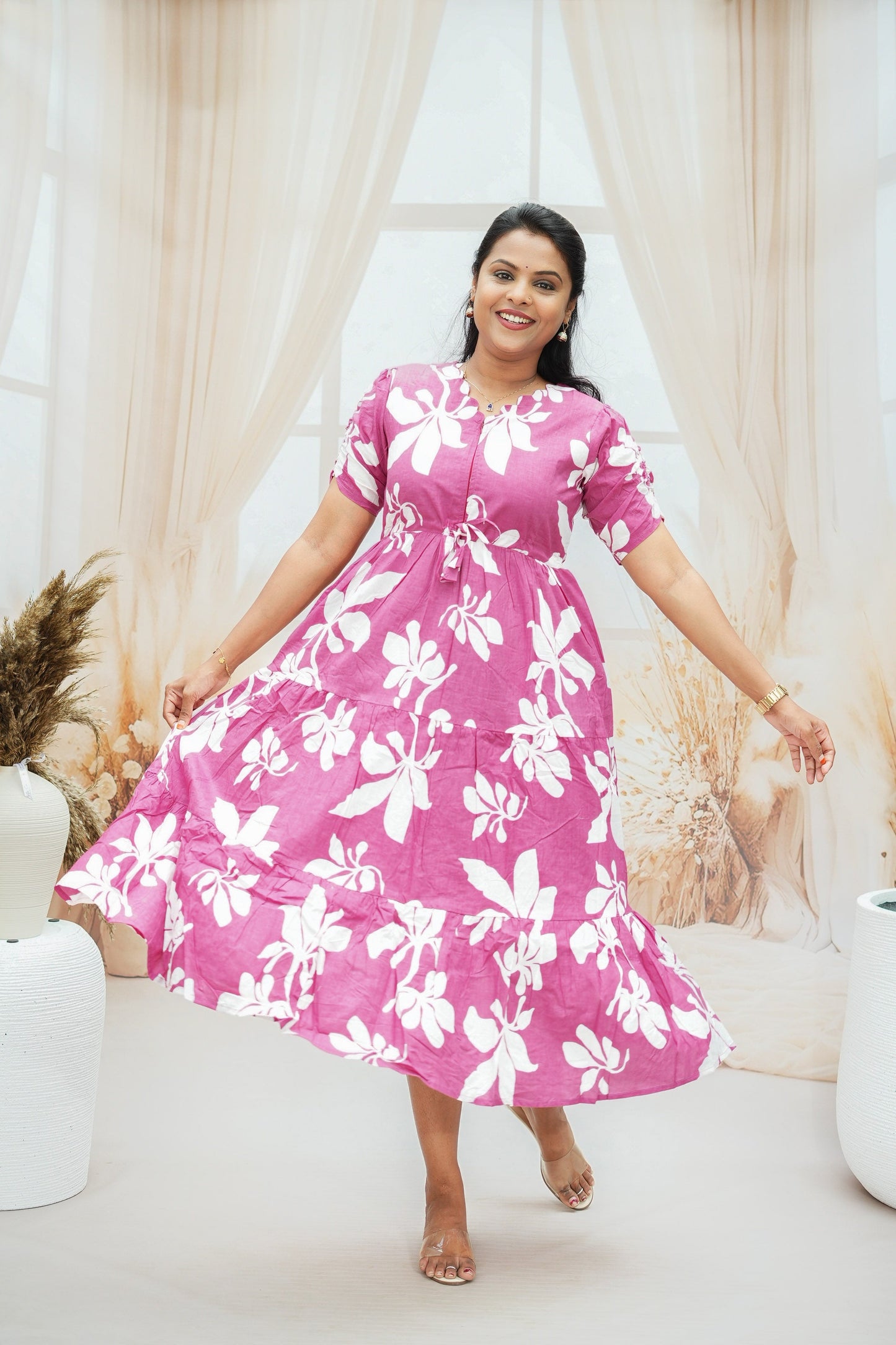 Dusty pink  dress ( PRODUCT OF THE MONTH ) SPECIAL SALE PRICE