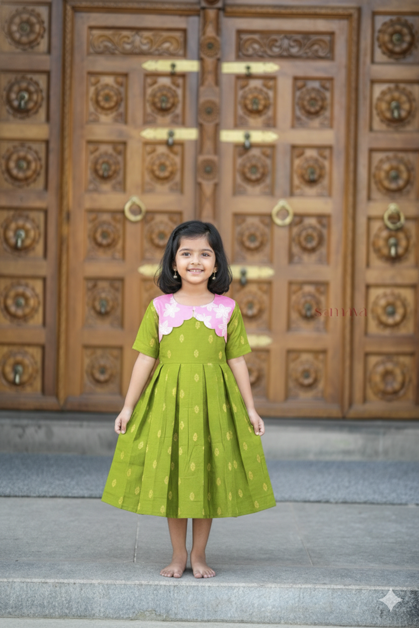 Geethanjali kids Dress With Lining ( ready to dispatch )
