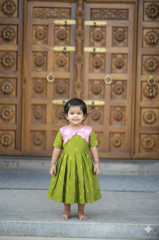 Geethanjali kids Dress With Lining ( ready to dispatch )