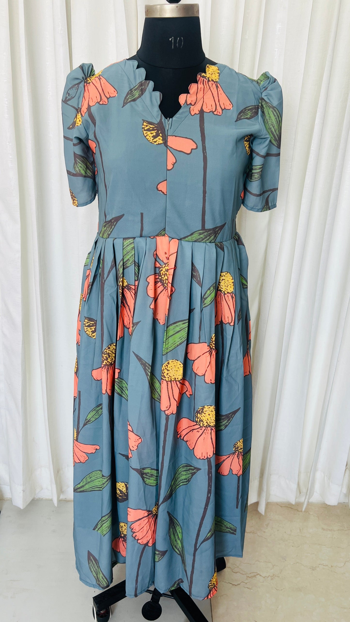 Deeksha  georgette casual  Dress With Lining ( No-Iron Everyday Dress)