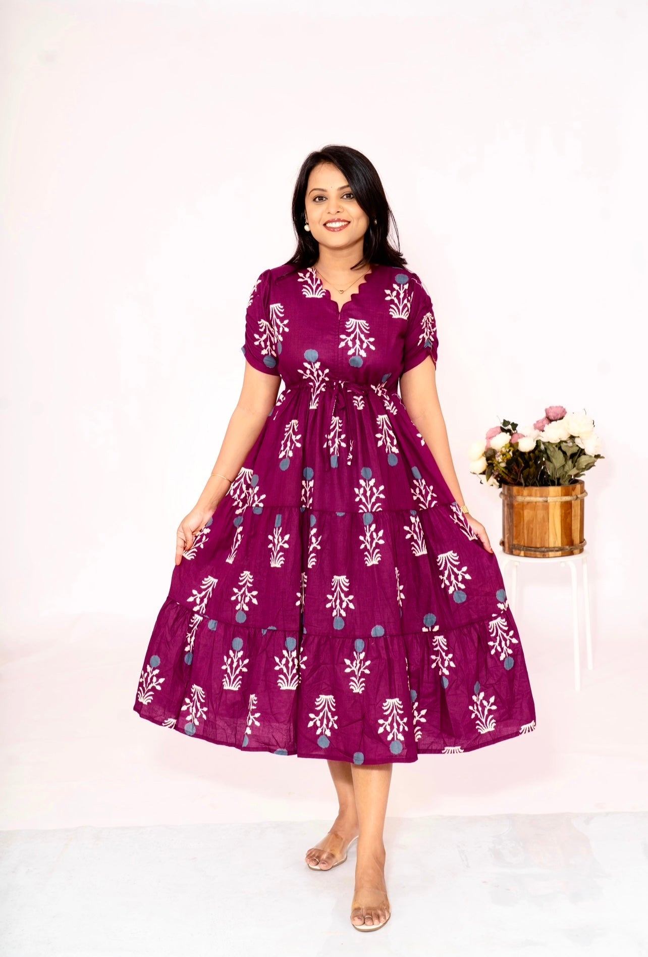 Raha casual  Dress With Lining