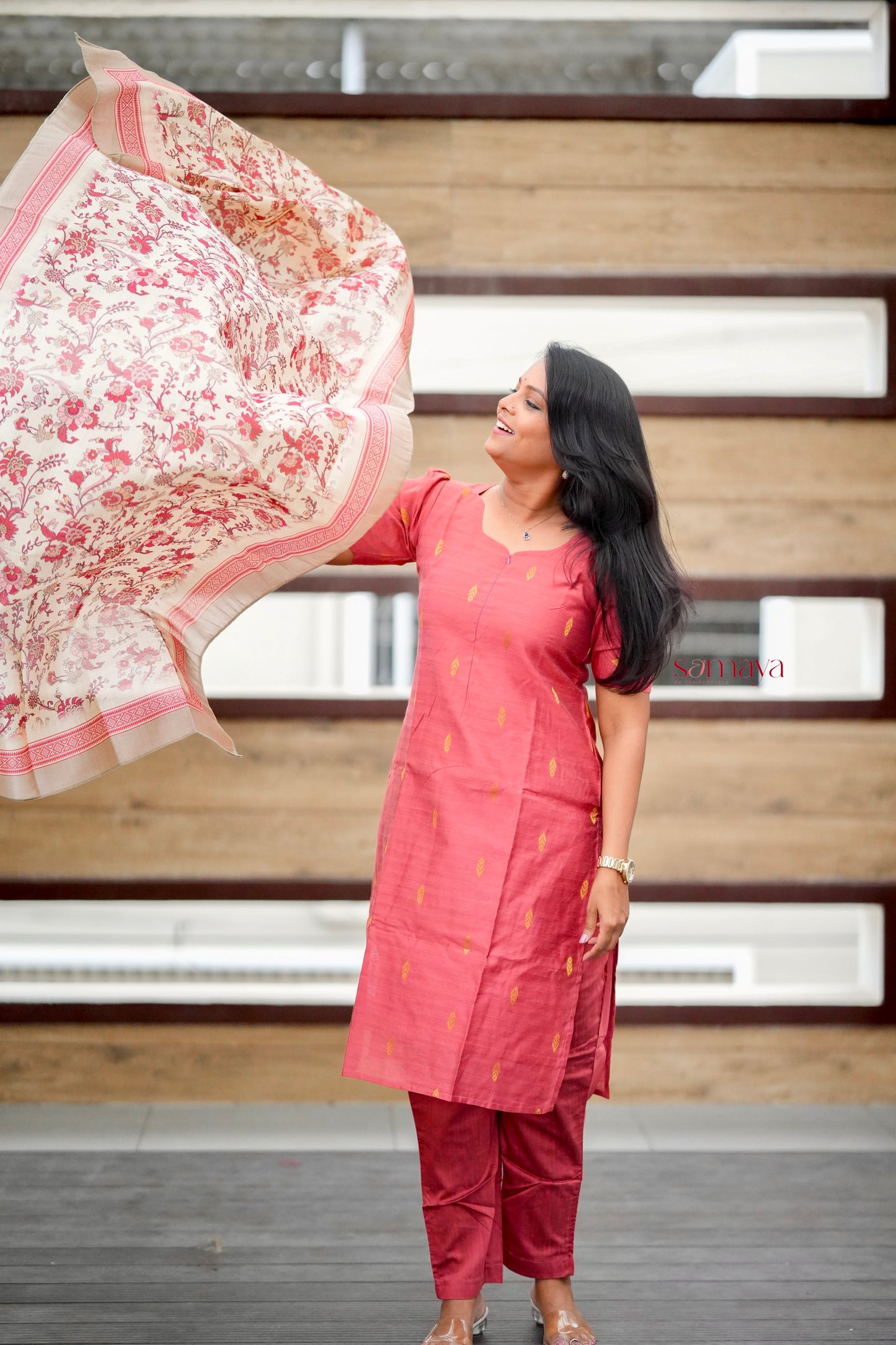 Divya  3 piece raw silk suit set with dupptta set of 3( ready to dispatch)