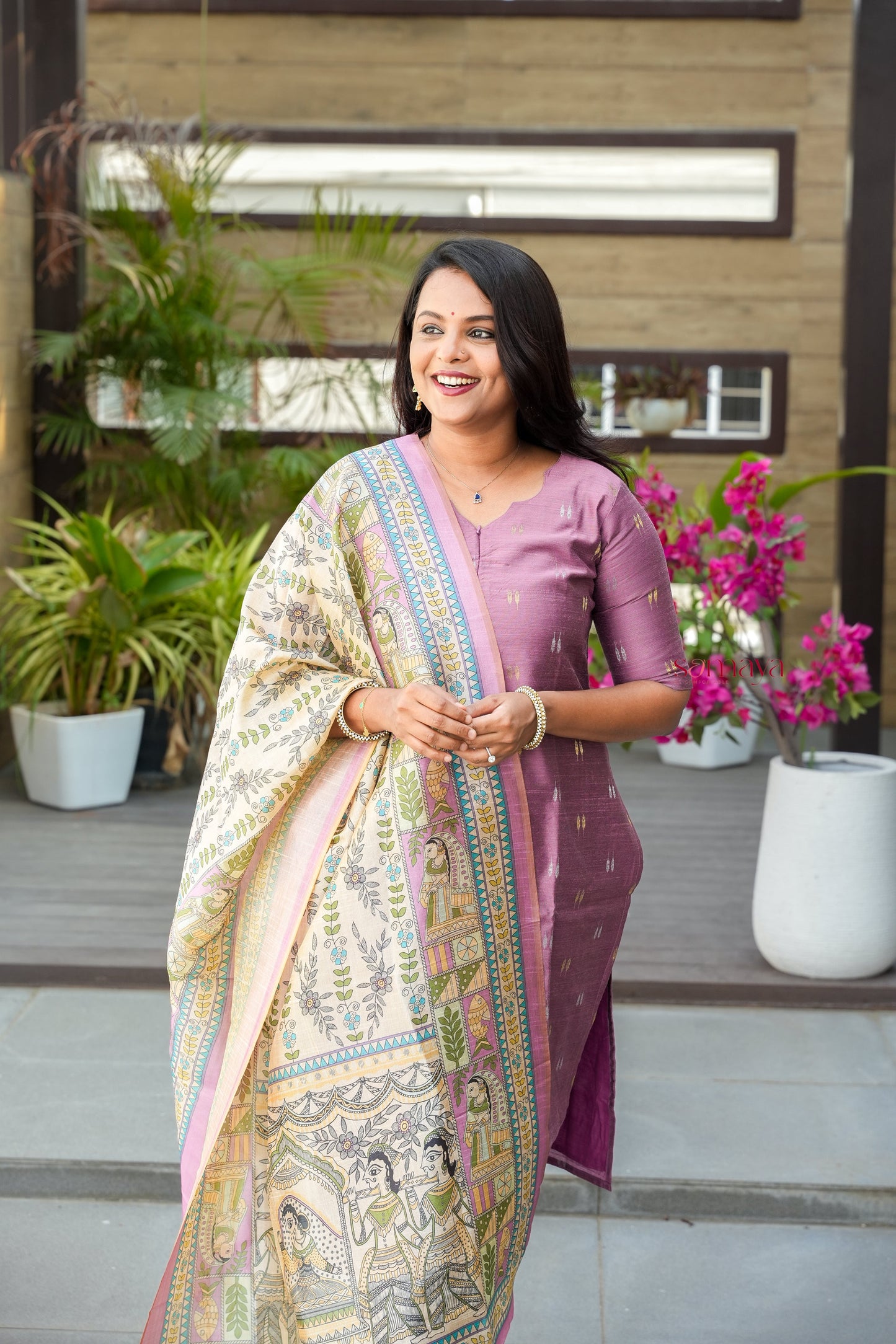 Swathi 3 piece raw silk suit set with Dupatta( pre order )