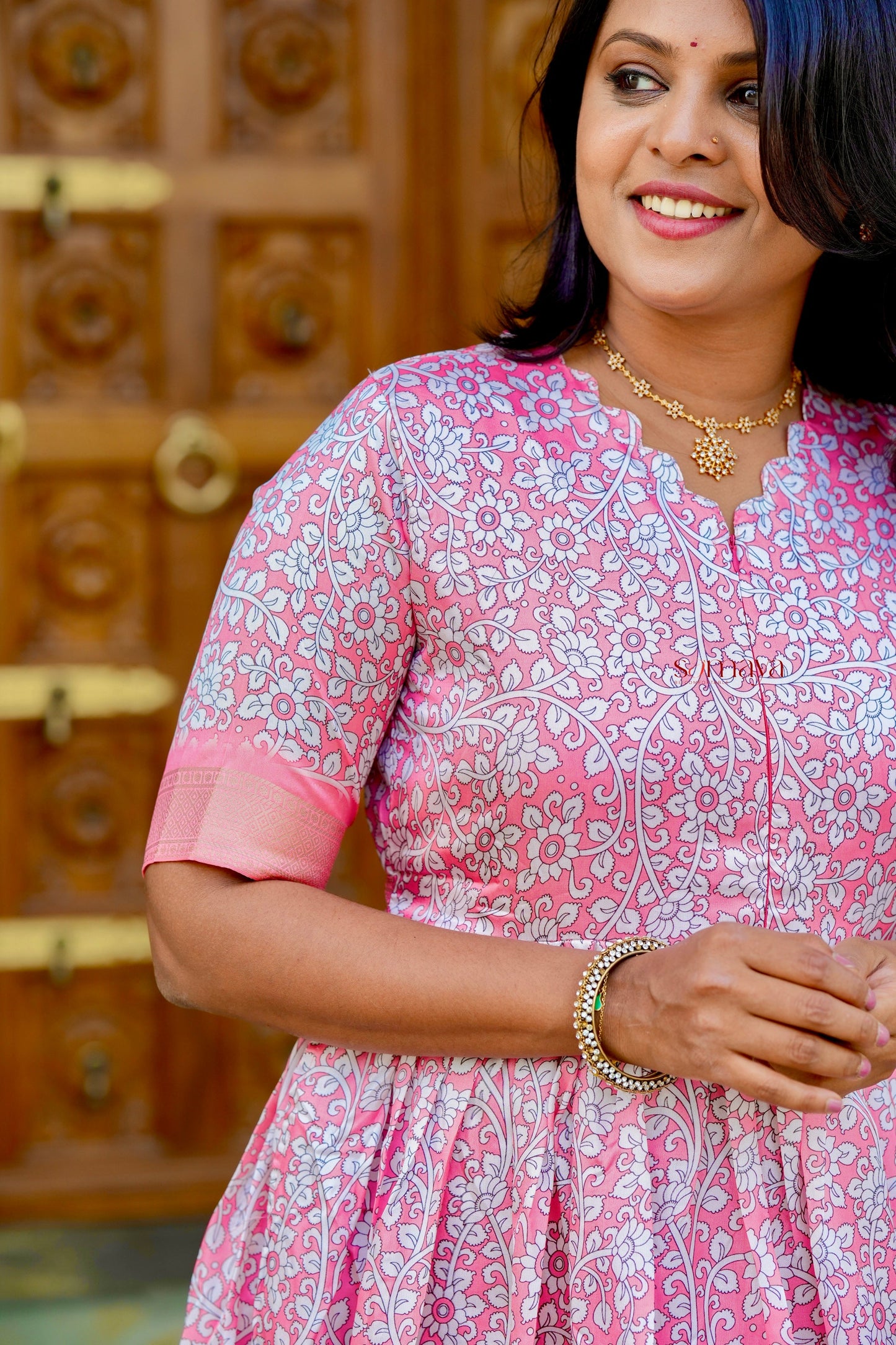 Vennila soft silk Dress with Lining ( ready to dispatch)