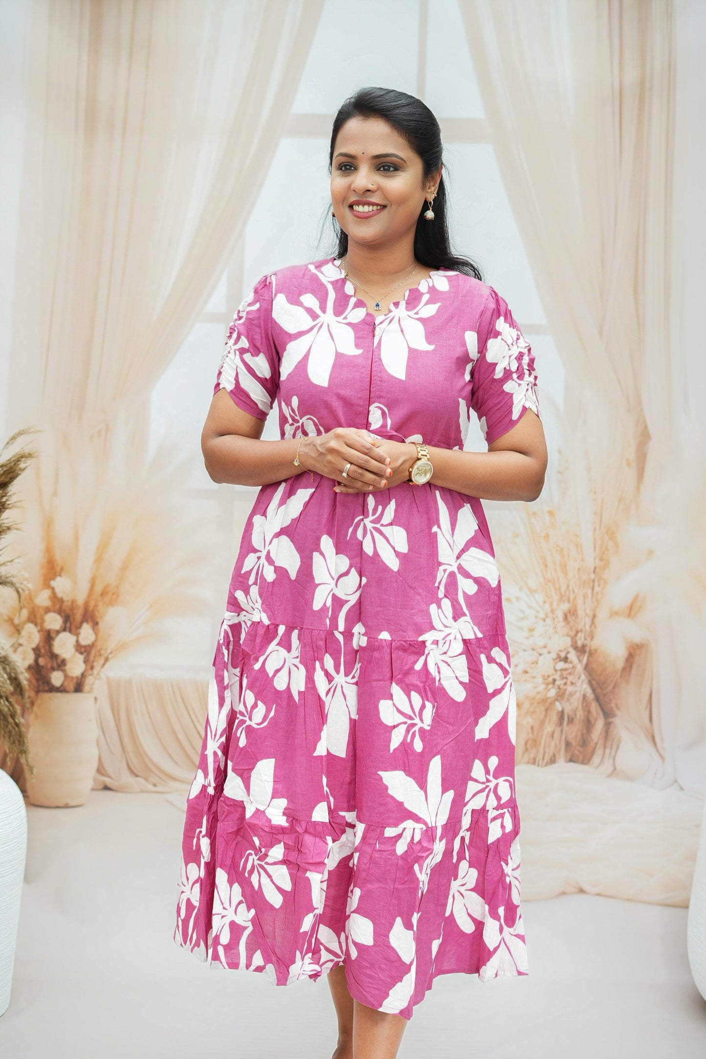 Dusty pink  dress ( PRODUCT OF THE MONTH ) SPECIAL SALE PRICE