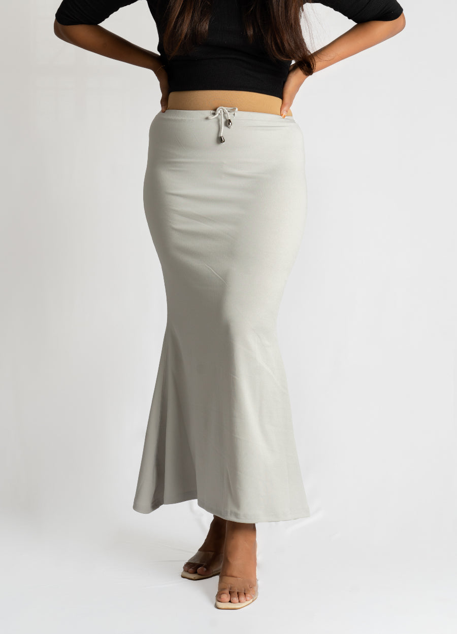 Light Grey Sareeshaper ( Small stain that doesn’t affect overall look or wear — priced lower and a great deal ! )