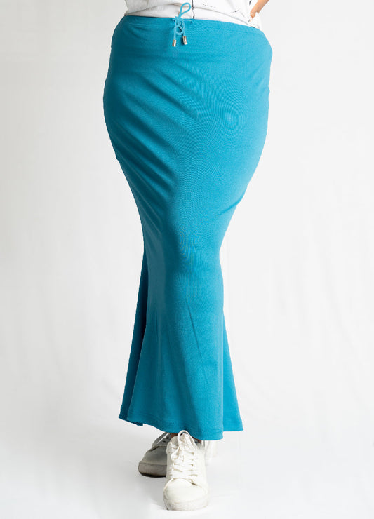 Azure Blue Sareeshaper ( Small stain that doesn’t affect overall look or wear — priced lower and a great deal ! )