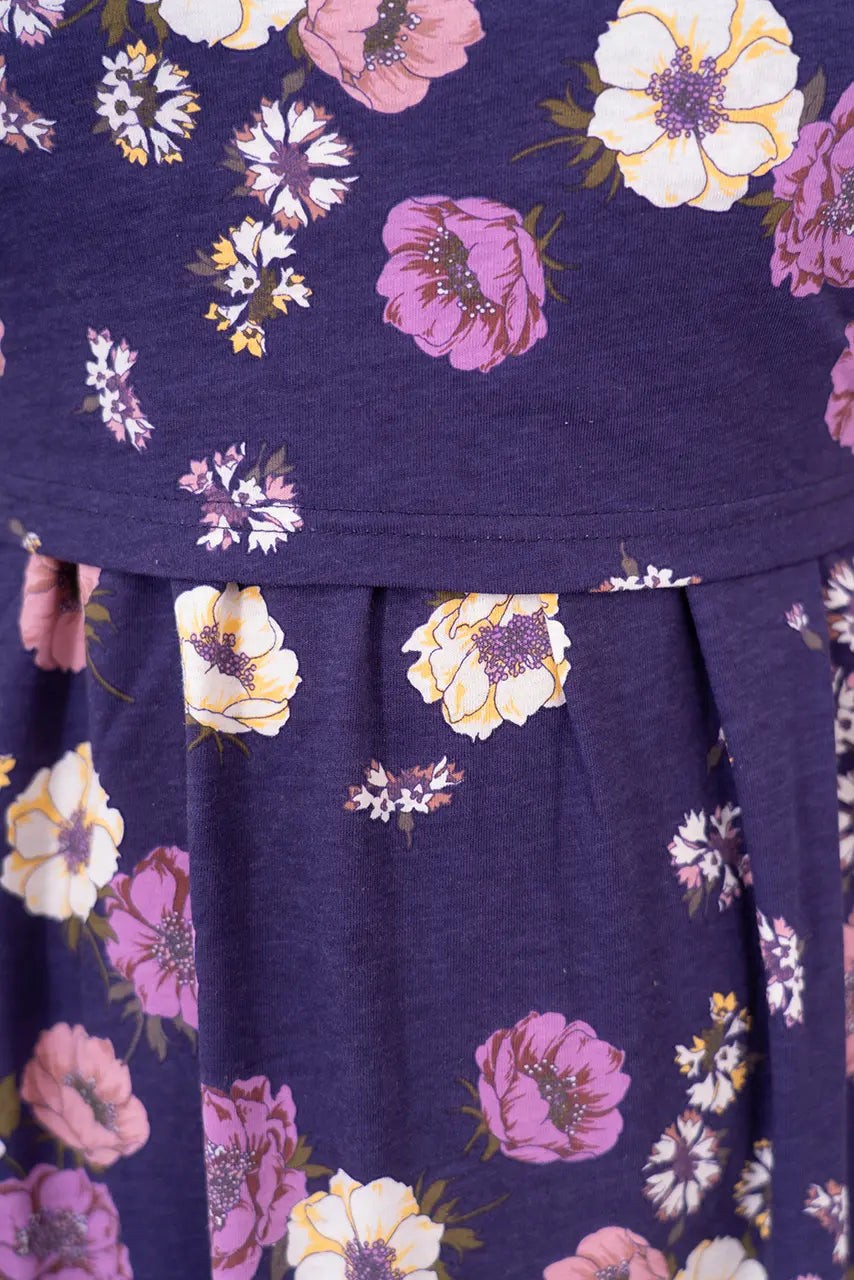 Maxi Purple Garden Light Weight (Minor embroidery variation)