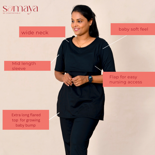 Black Feeding  Cozy Set