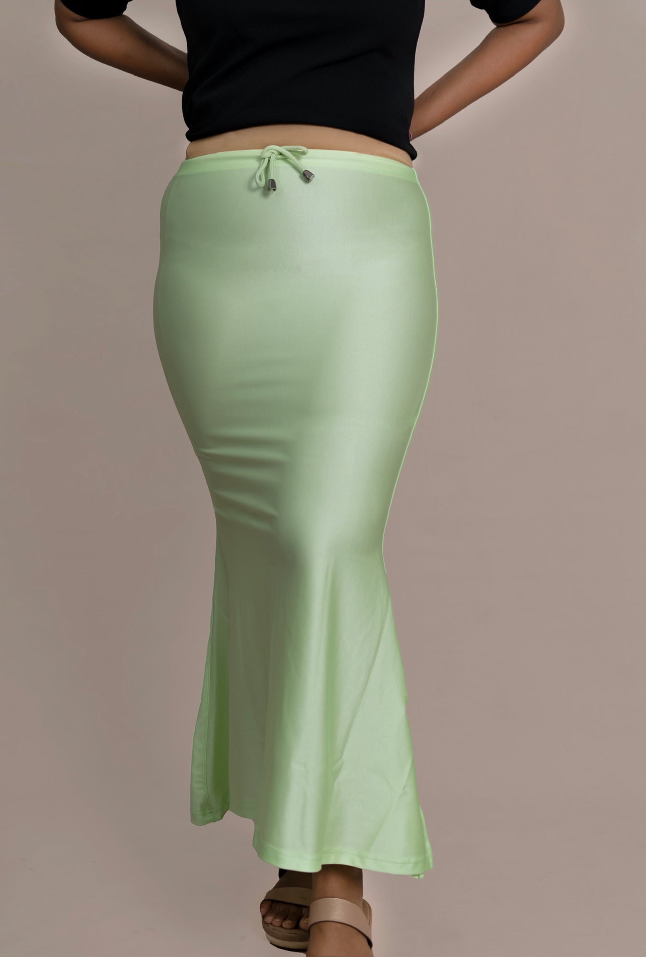 Mint Buttersoft Shimmer Sareeshaper