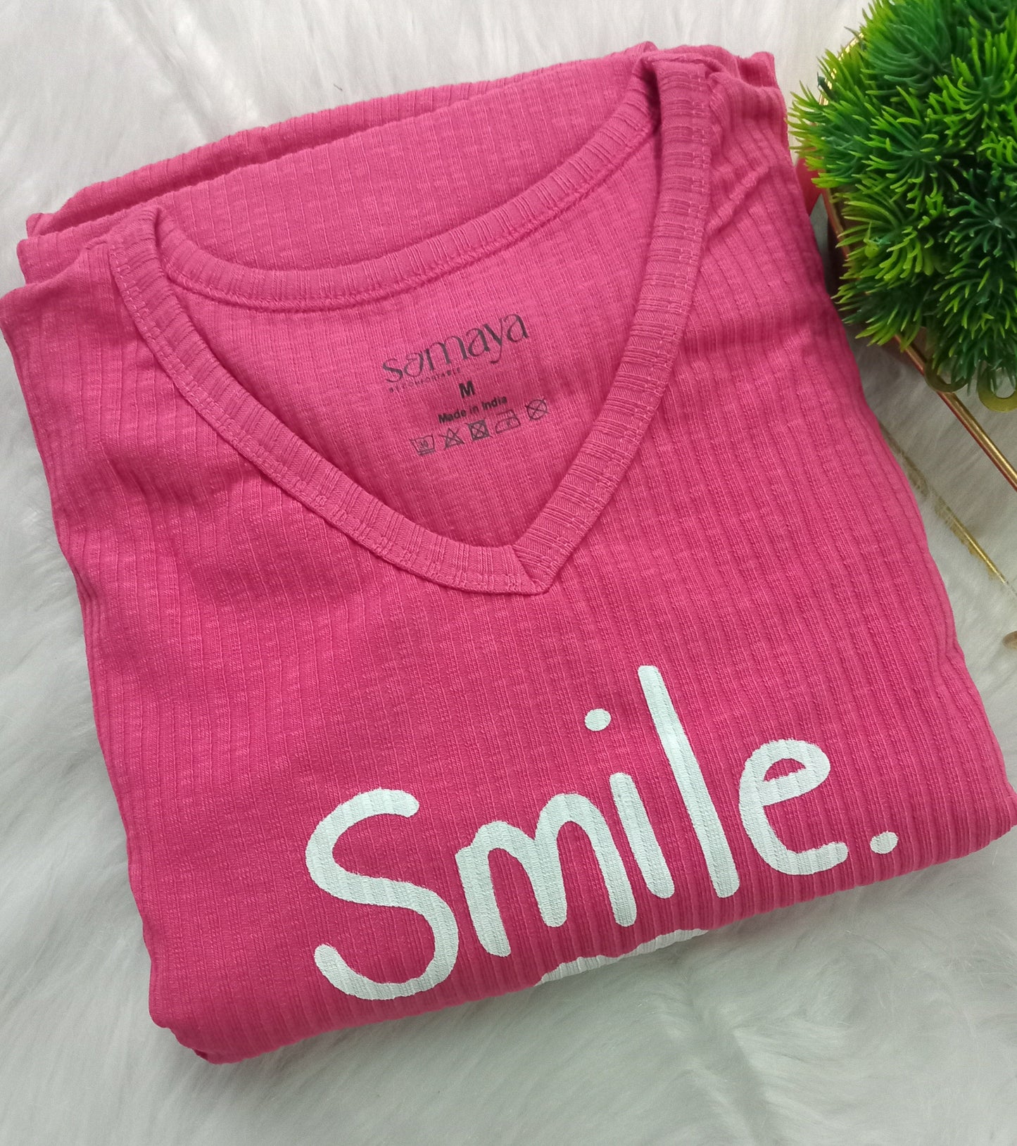 Midi Smile Ribbed  Dress