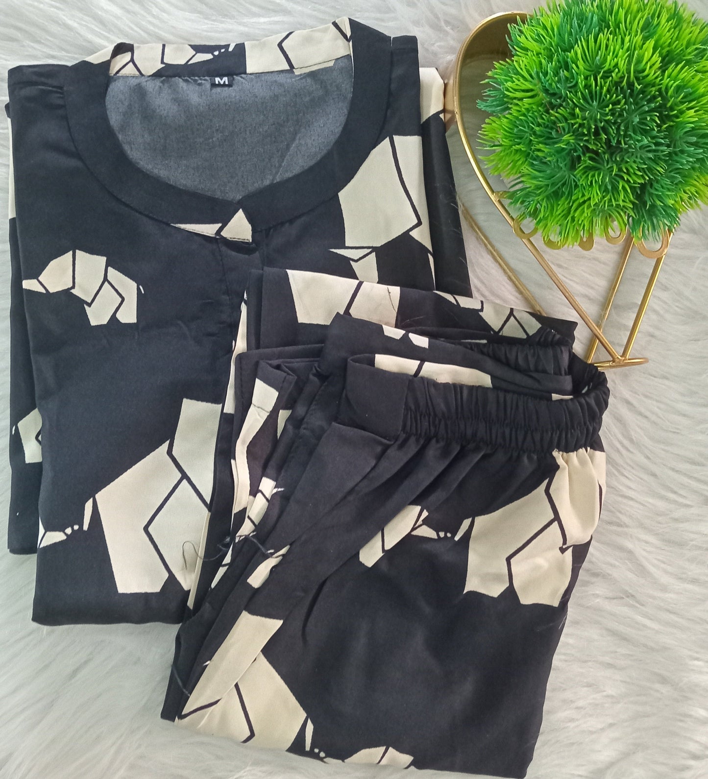 HAASYA-Elephant Black co-ord set