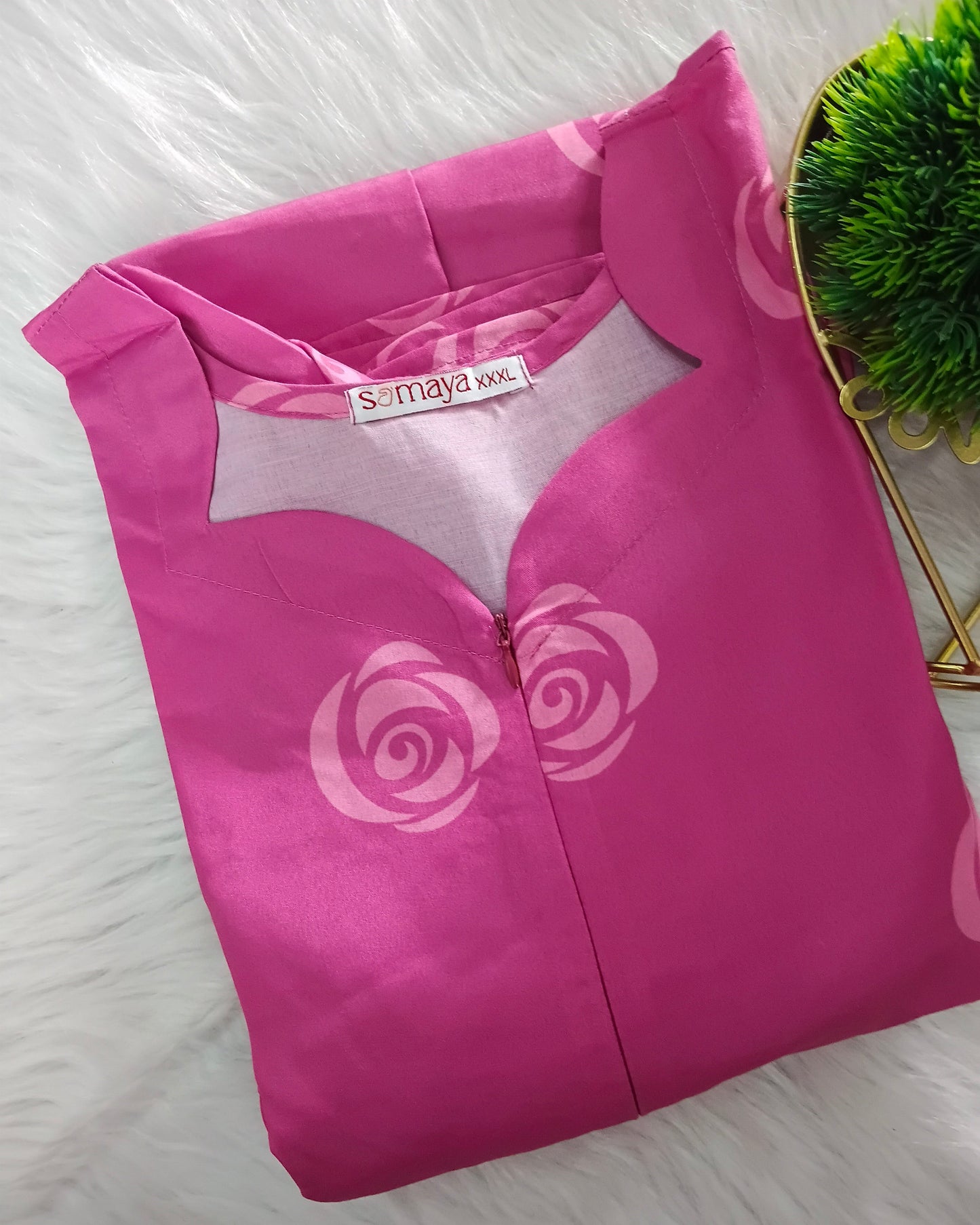 Rose day to Night Dress Without Lining