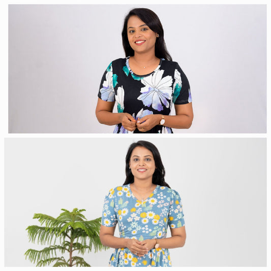 Combo Midi Pack of 2 Light Weight Dress